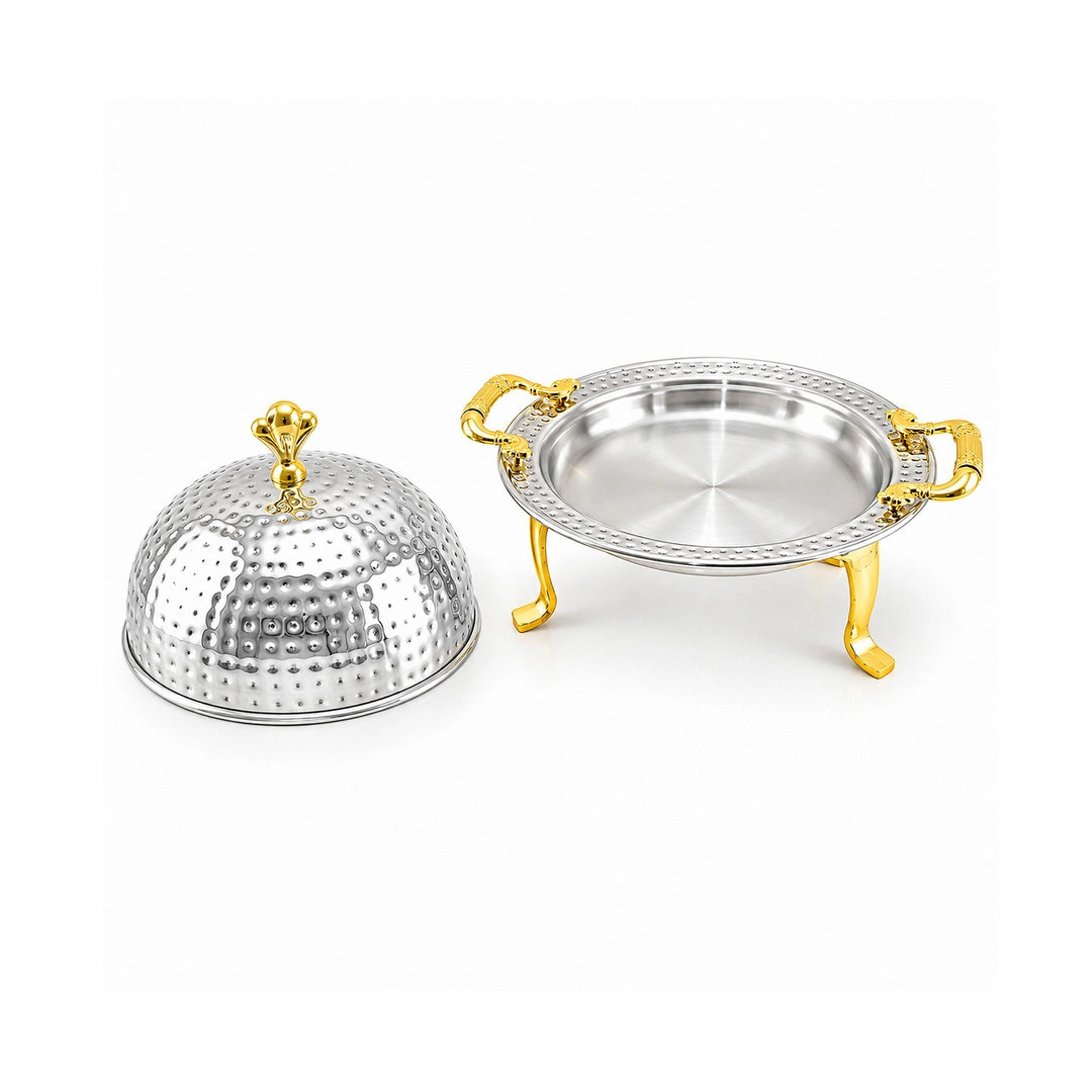 Mansab Handmade Stainless Steel BBQ Platter | 6 Sizes: 20cm to 40cm