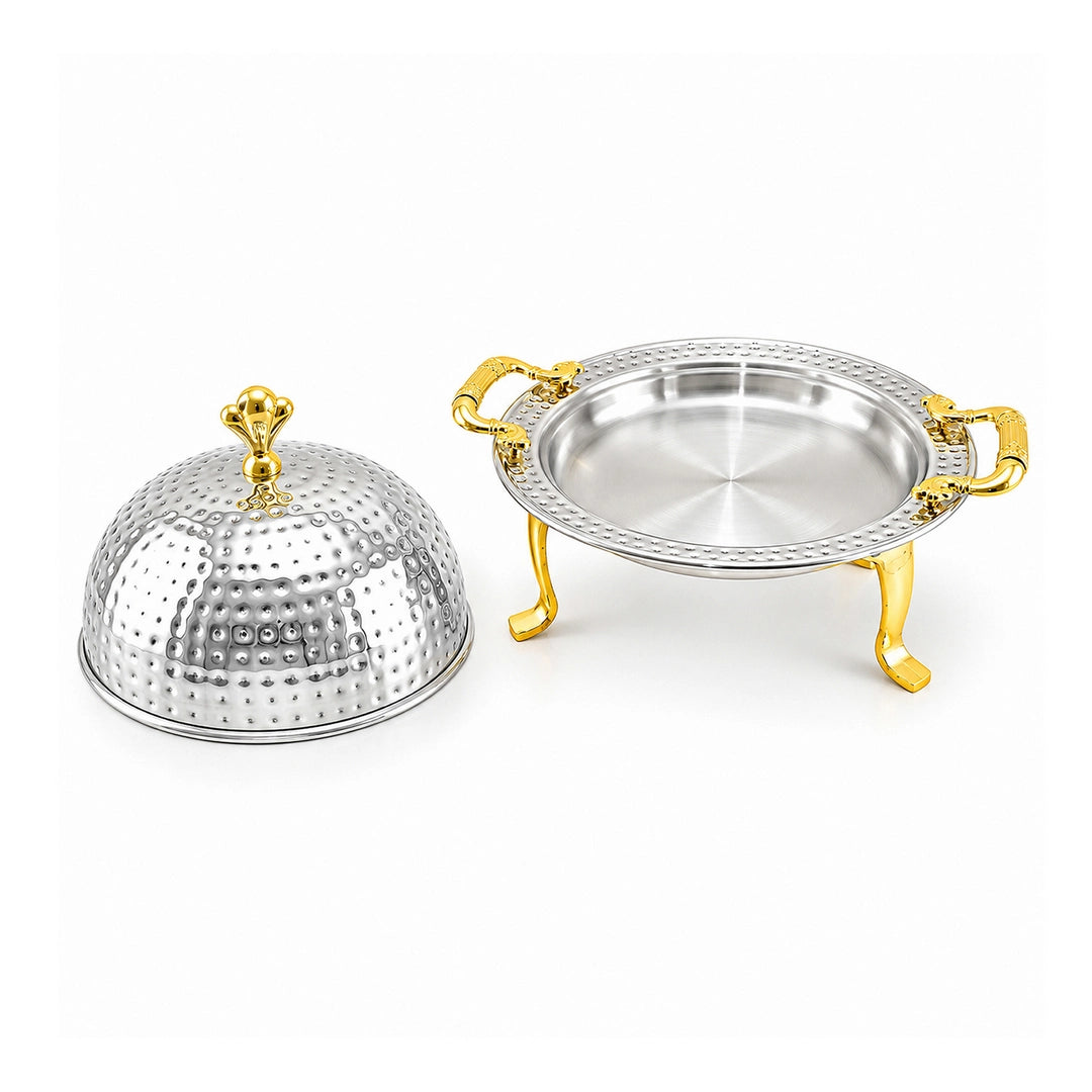 Mansab Handmade Stainless Steel BBQ Platter | 6 Sizes: 20cm to 40cm