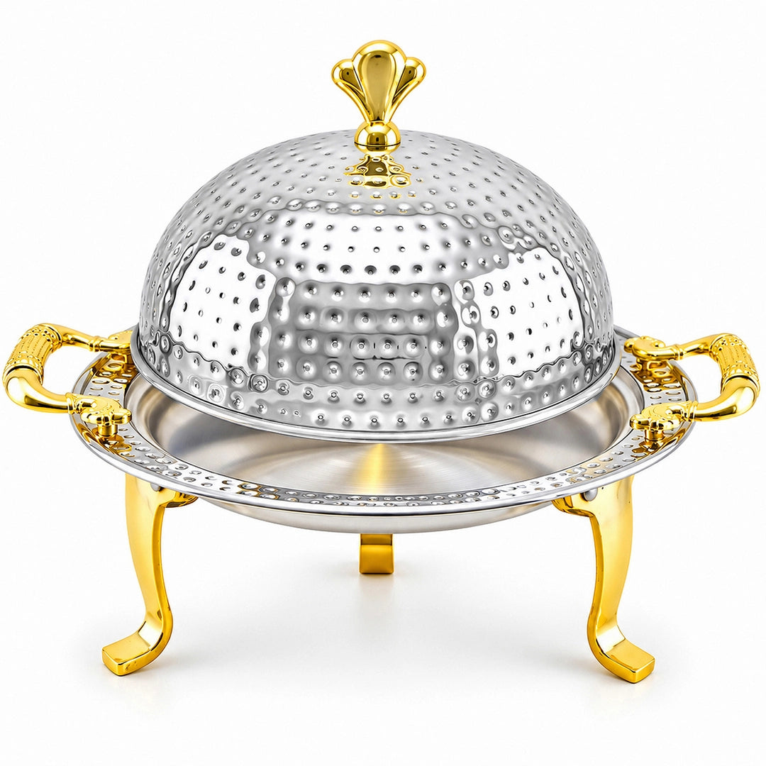Mansab Handmade Stainless Steel BBQ Platter | 6 Sizes: 20cm to 40cm