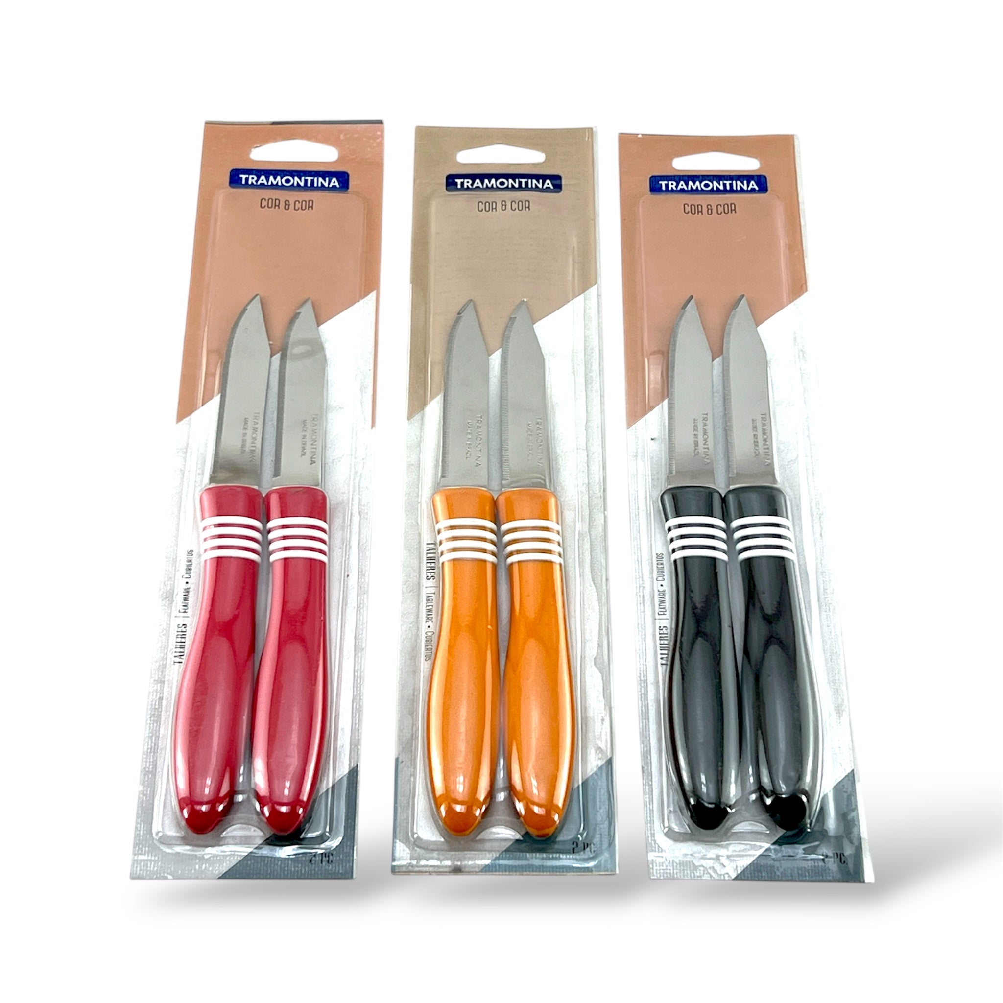 Tramontina Cor & Cor Pack-of-2  Knife Set 3"