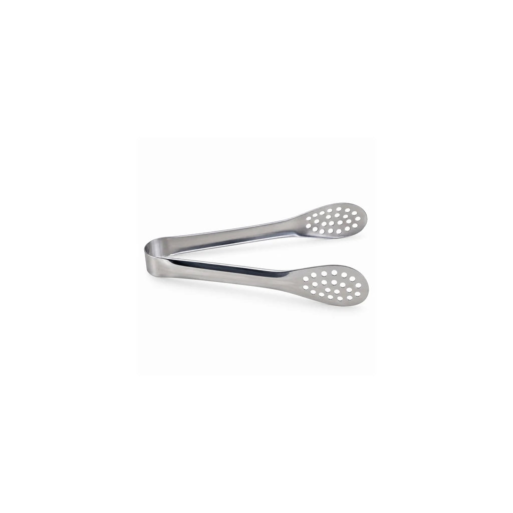 Blaze Perforated-Paddle Stainless Steel Mini Loop Tong – 6 Inch