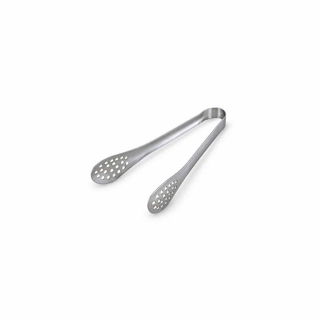 Blaze Perforated-Paddle Stainless Steel Mini Loop Tong – 6 Inch