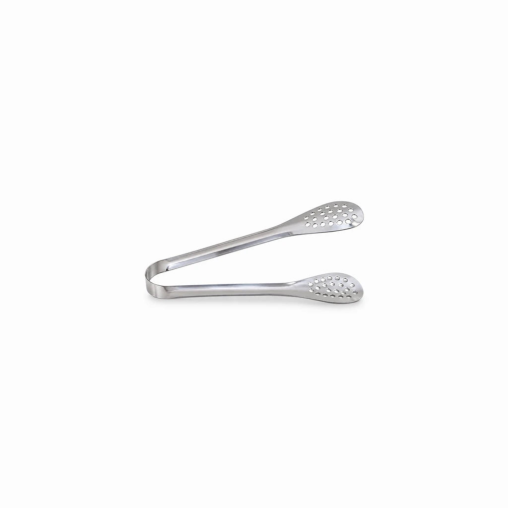 Blaze Perforated-Paddle Stainless Steel Mini Loop Tong – 6 Inch