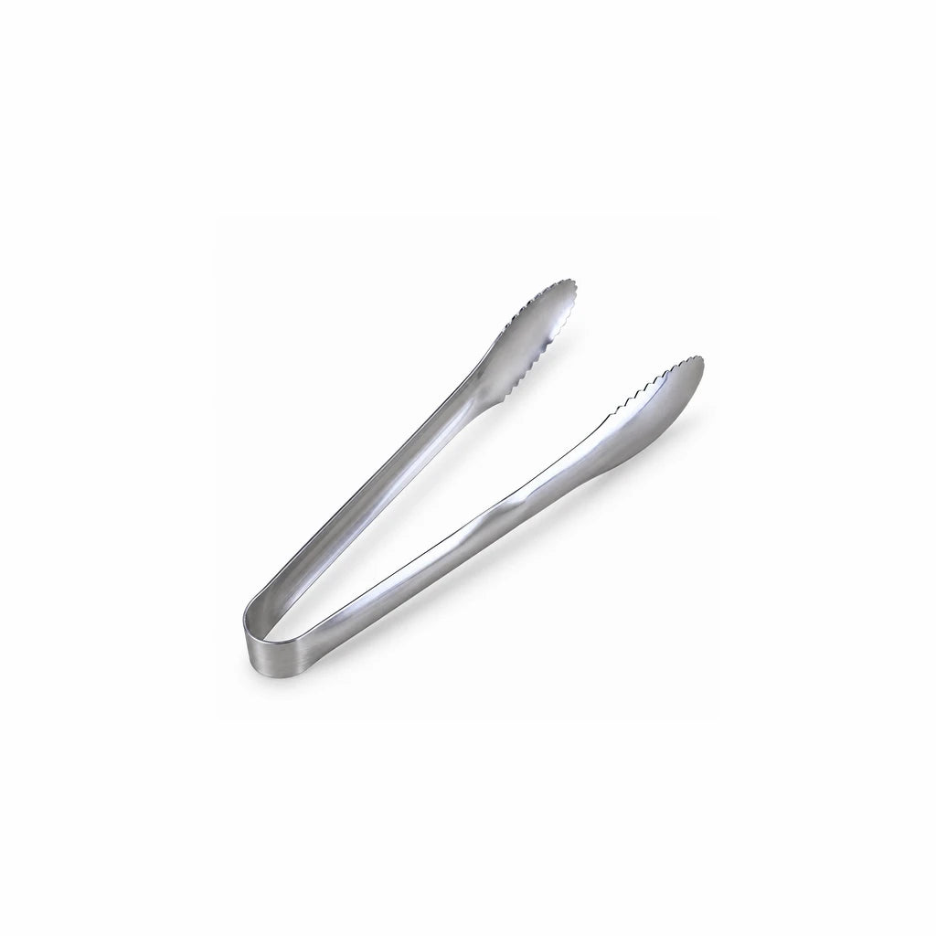 Blaze Scalloped-Paddle Stainless Steel Mini Loop Tong – 6 Inch