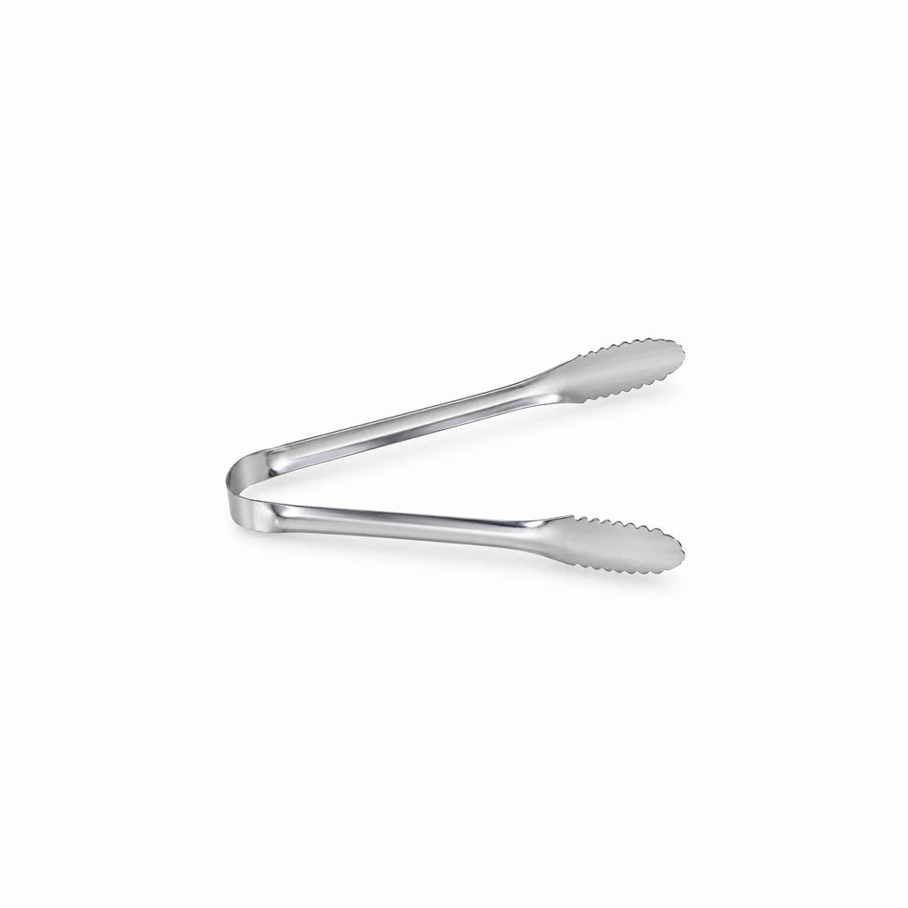 Blaze Scalloped-Paddle Stainless Steel Mini Loop Tong – 6 Inch