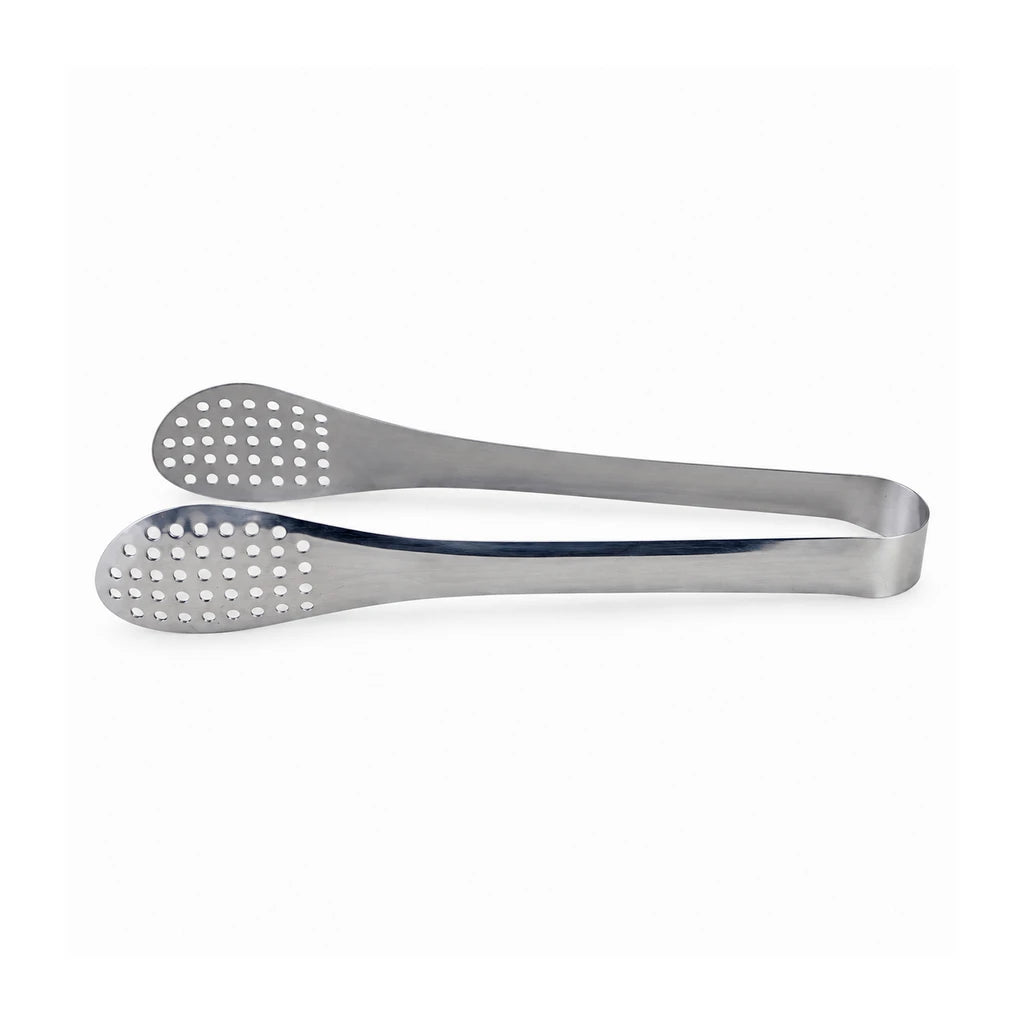 Blaze Perforated-Paddle Stainless Steel Loop Tong – 9 Inch