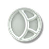 Blaze 4-Portion Round Melamine Dish