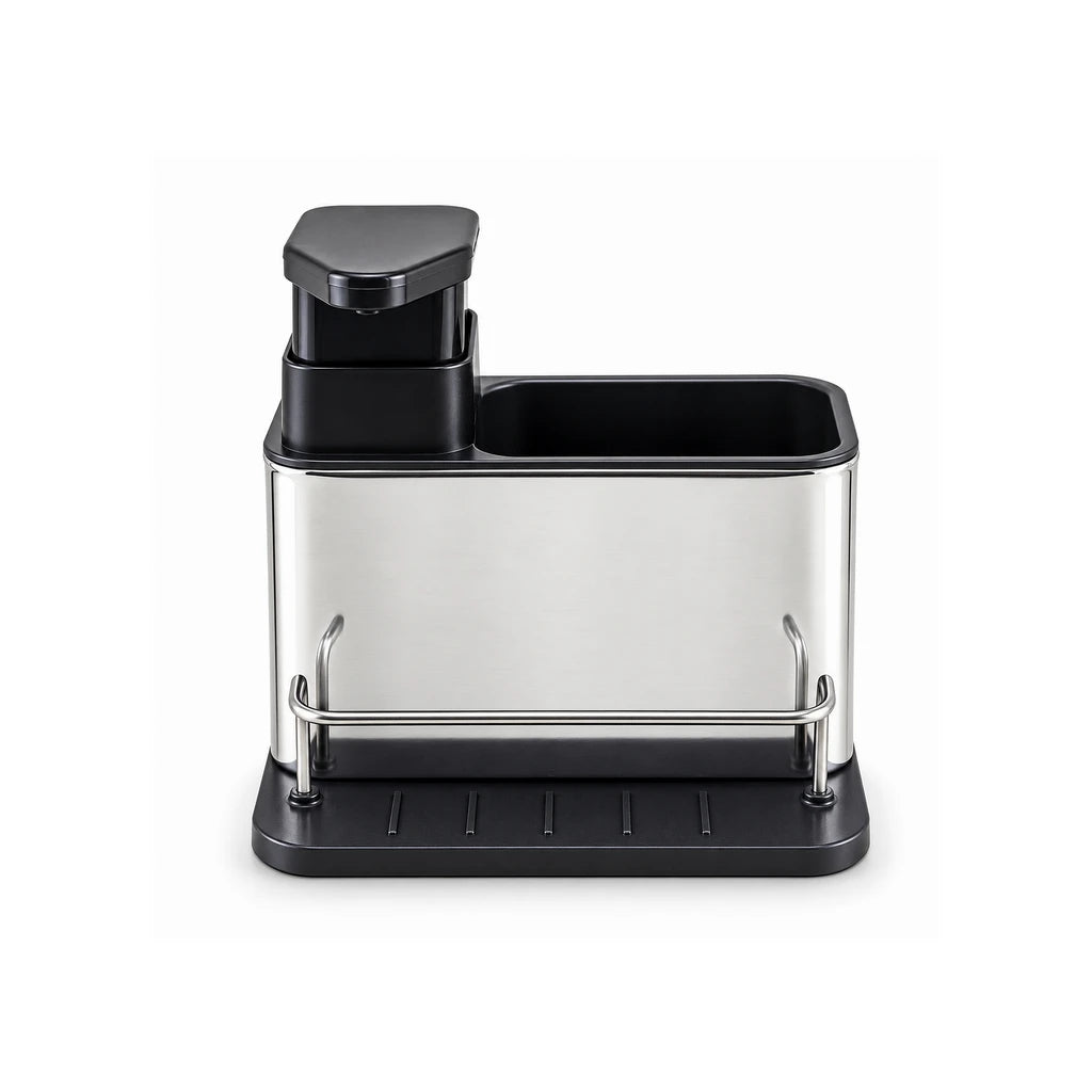 Z.I.K Stainless Steel Cutlery Holder With Soap Dispenser