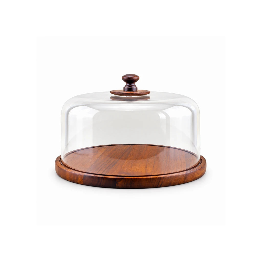 Shengya Acrylic Cake Dome With Wooden Board