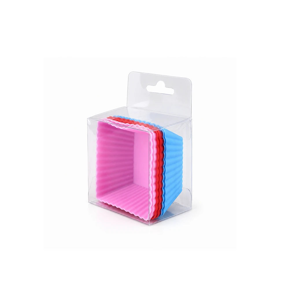 BEST Square Silicone Cupcake Liners, Set of 6