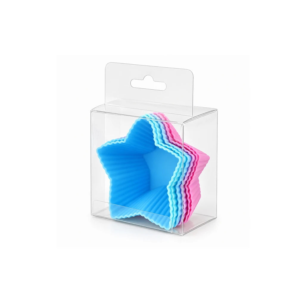 BEST Star-Shaped Silicone Cupcake Liners, Set of 6