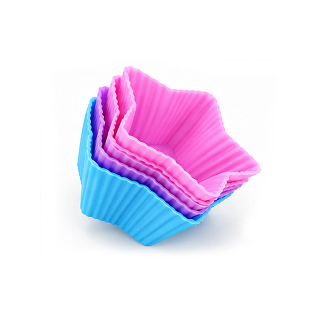 BEST Star-Shaped Silicone Cupcake Liners, Set of 6