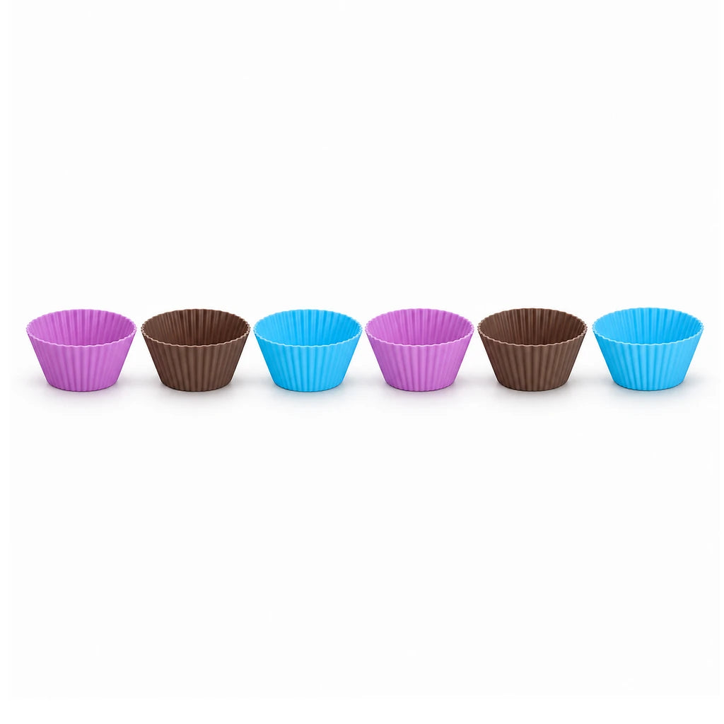BEST Round Silicone Cupcake Liners, Set of 6