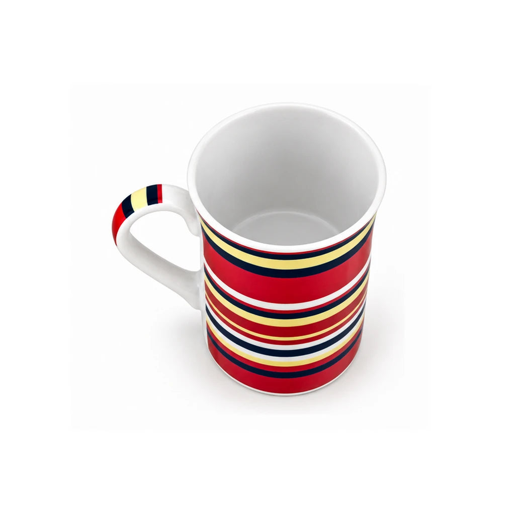 Heritage Porcelain Mug 350 ML | Horizontal Small Stripes