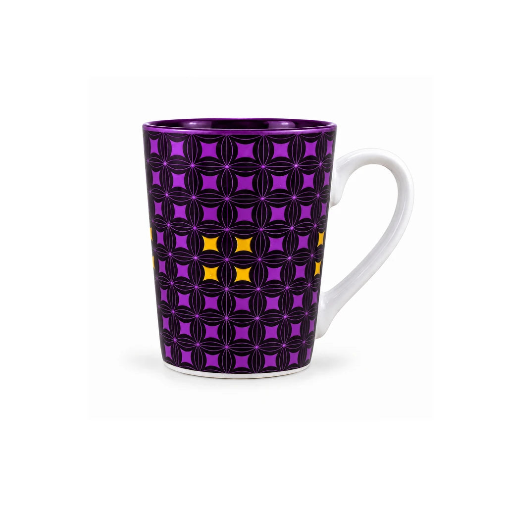 Heritage Porcelain Mug 450 ML | Geometric Pattern Collection | Purple