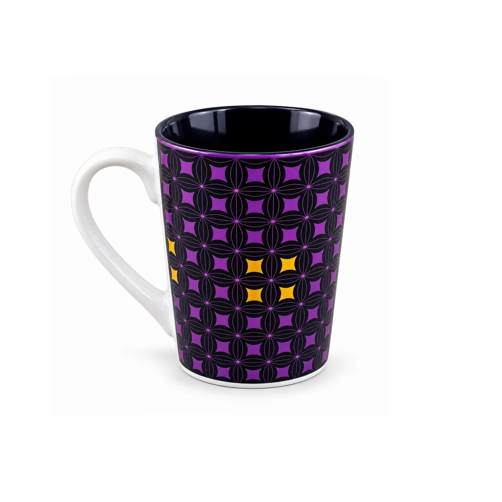 Heritage Porcelain Mug 450 ML | Geometric Pattern Collection | Purple