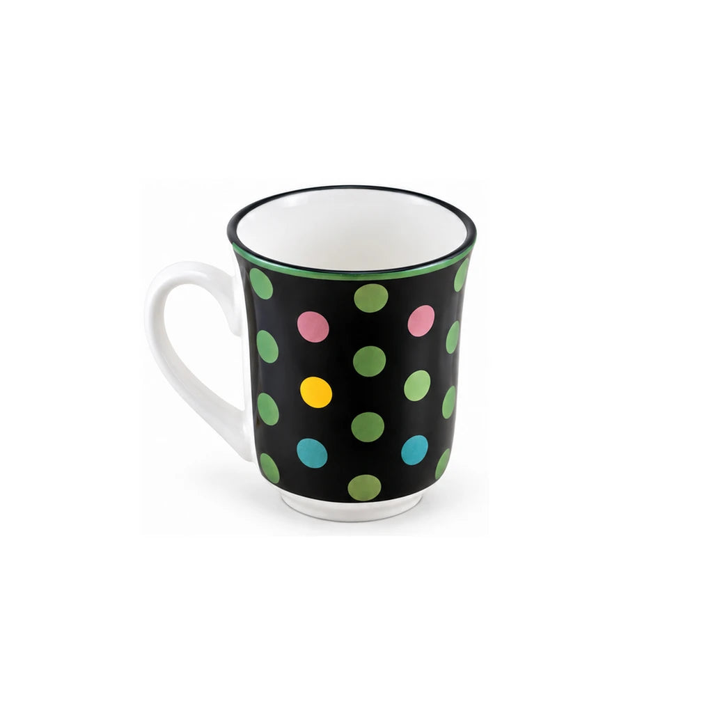 Heritage Porcelain Mug 250 ML | Big Polka Dot | Green