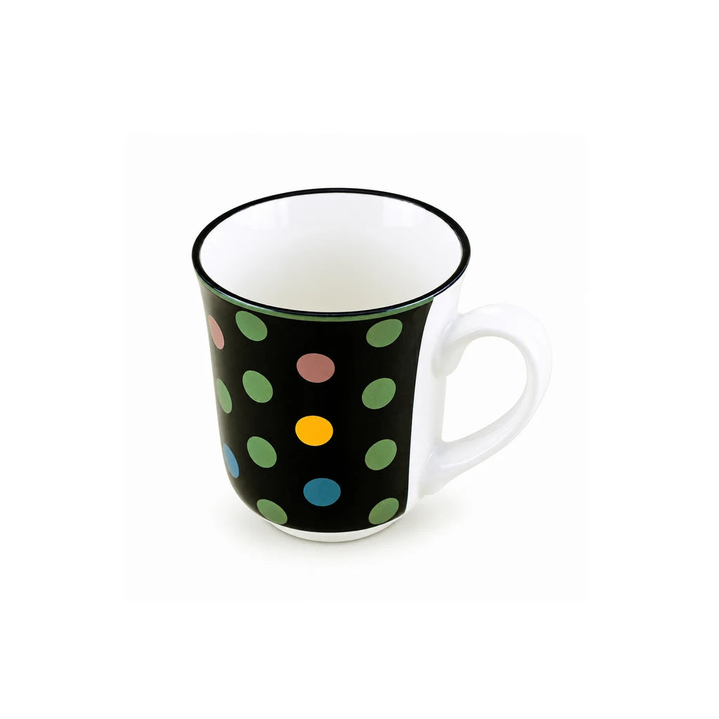 Heritage Porcelain Mug 250 ML | Big Polka Dot | Green
