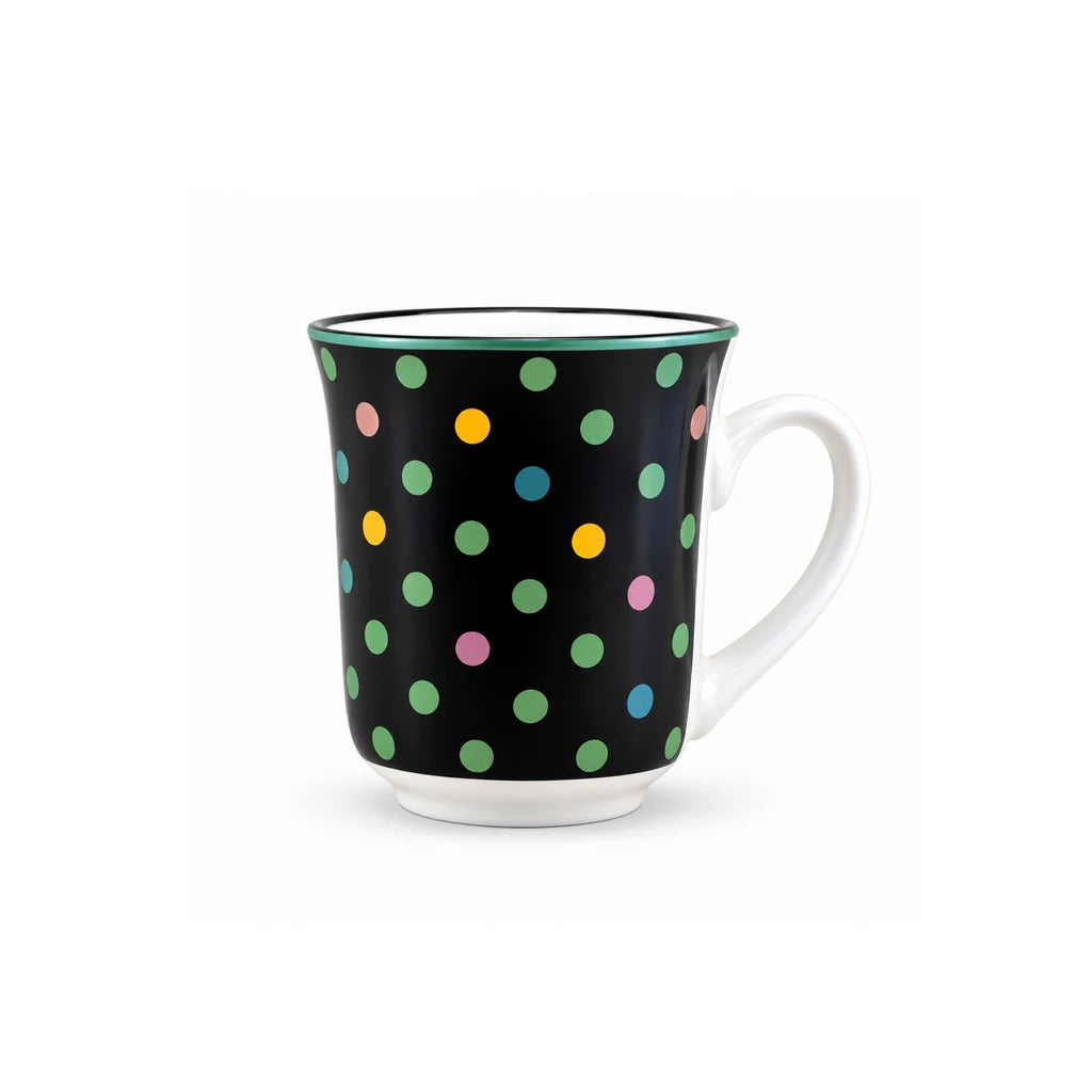 Heritage Porcelain Mug 250 ML | Small Polka Dot | Green