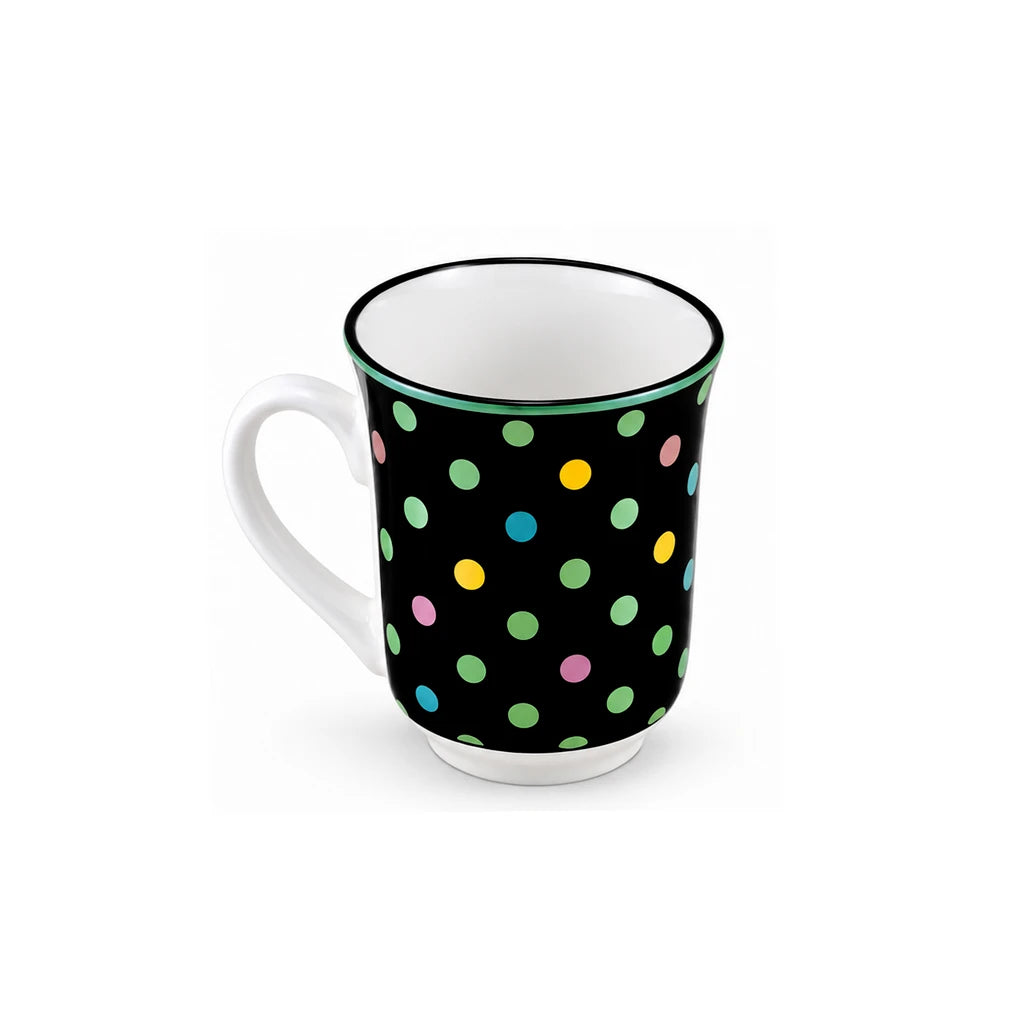 Heritage Porcelain Mug 250 ML | Small Polka Dot | Green