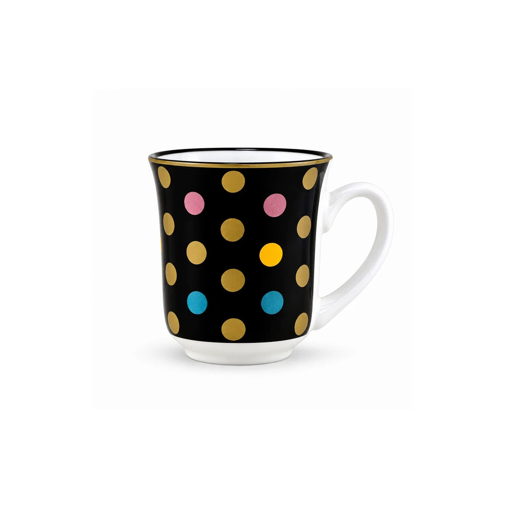 Heritage Porcelain Mug 250 ML | Big Polka Dot | Beige
