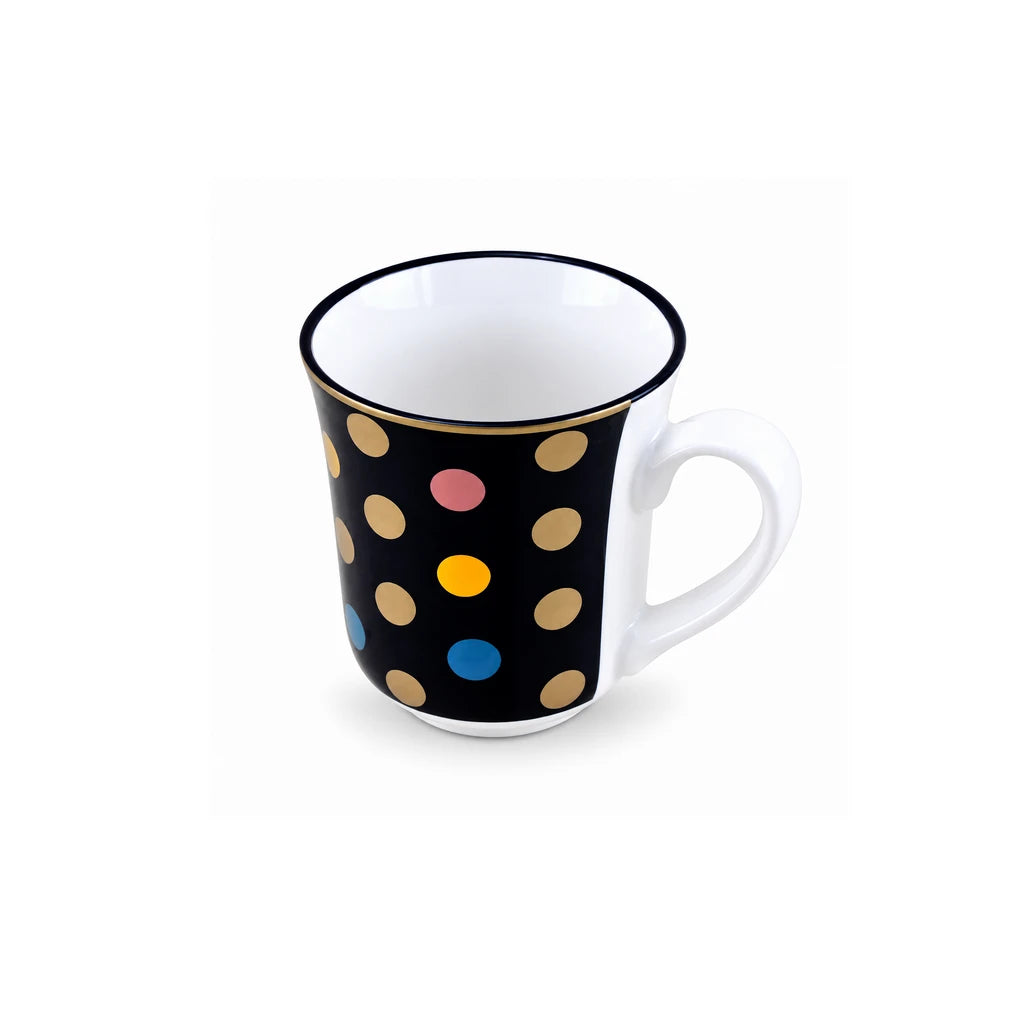 Heritage Porcelain Mug 250 ML | Big Polka Dot | Beige