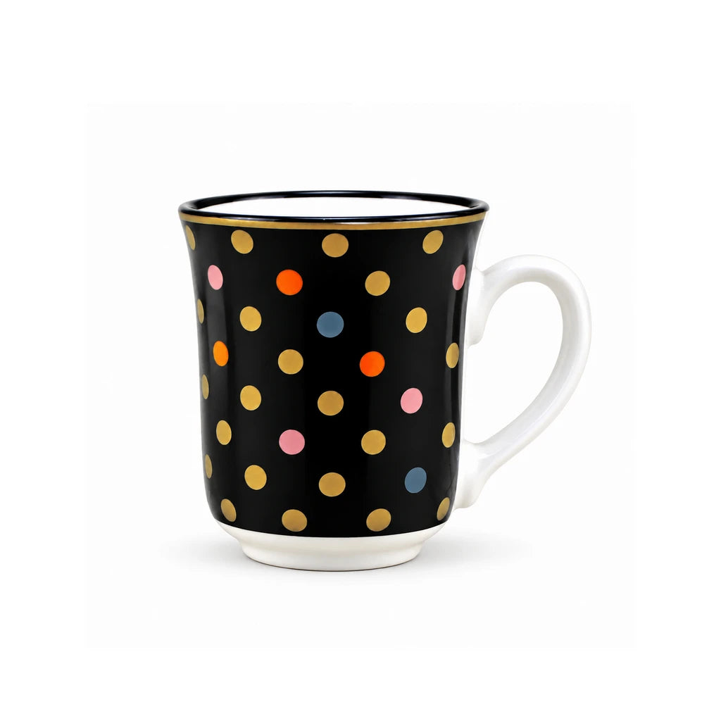Heritage Porcelain Mug 250 ML | Small Polka Dot | Beige