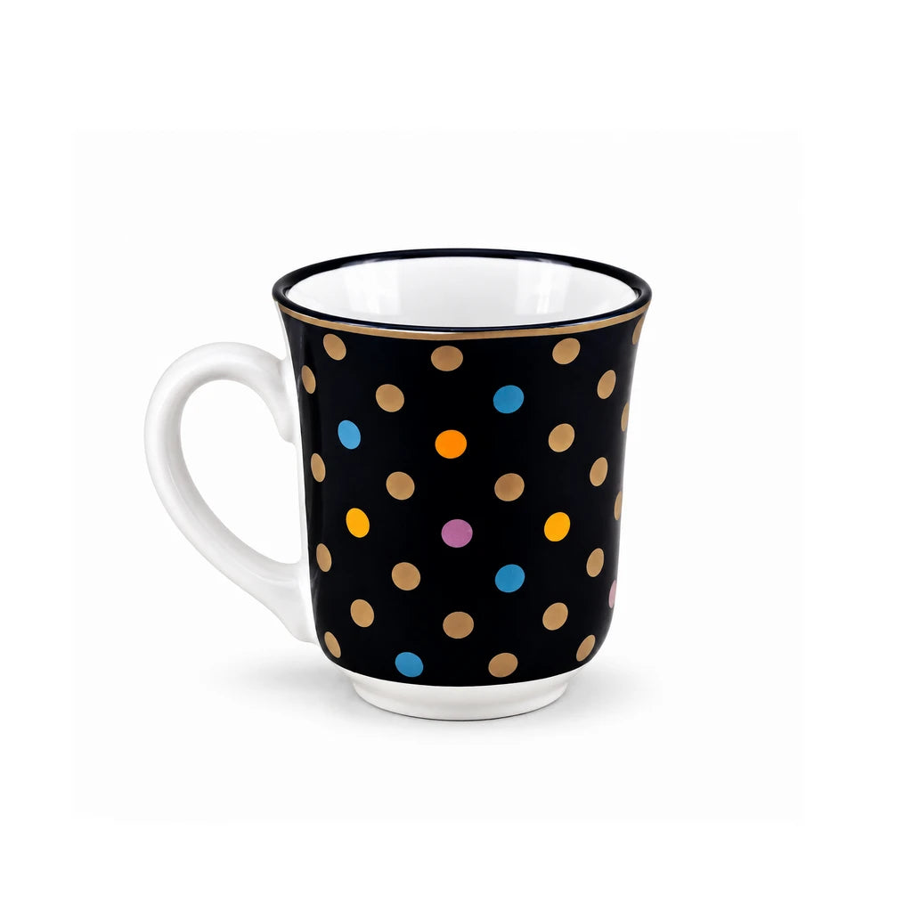 Heritage Porcelain Mug 250 ML | Small Polka Dot | Beige
