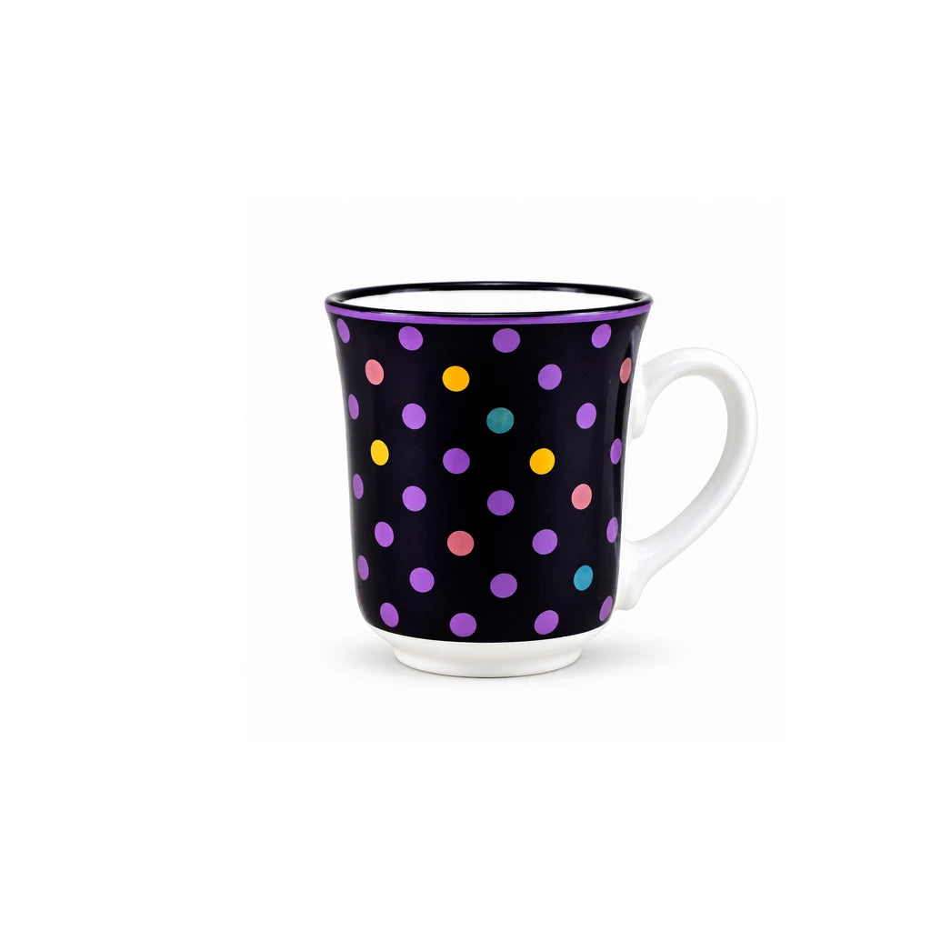 Heritage Porcelain Mug 250 ML | Small Polka Dot | Purple