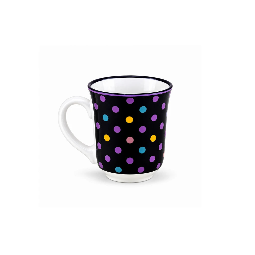 Heritage Porcelain Mug 250 ML | Small Polka Dot | Purple