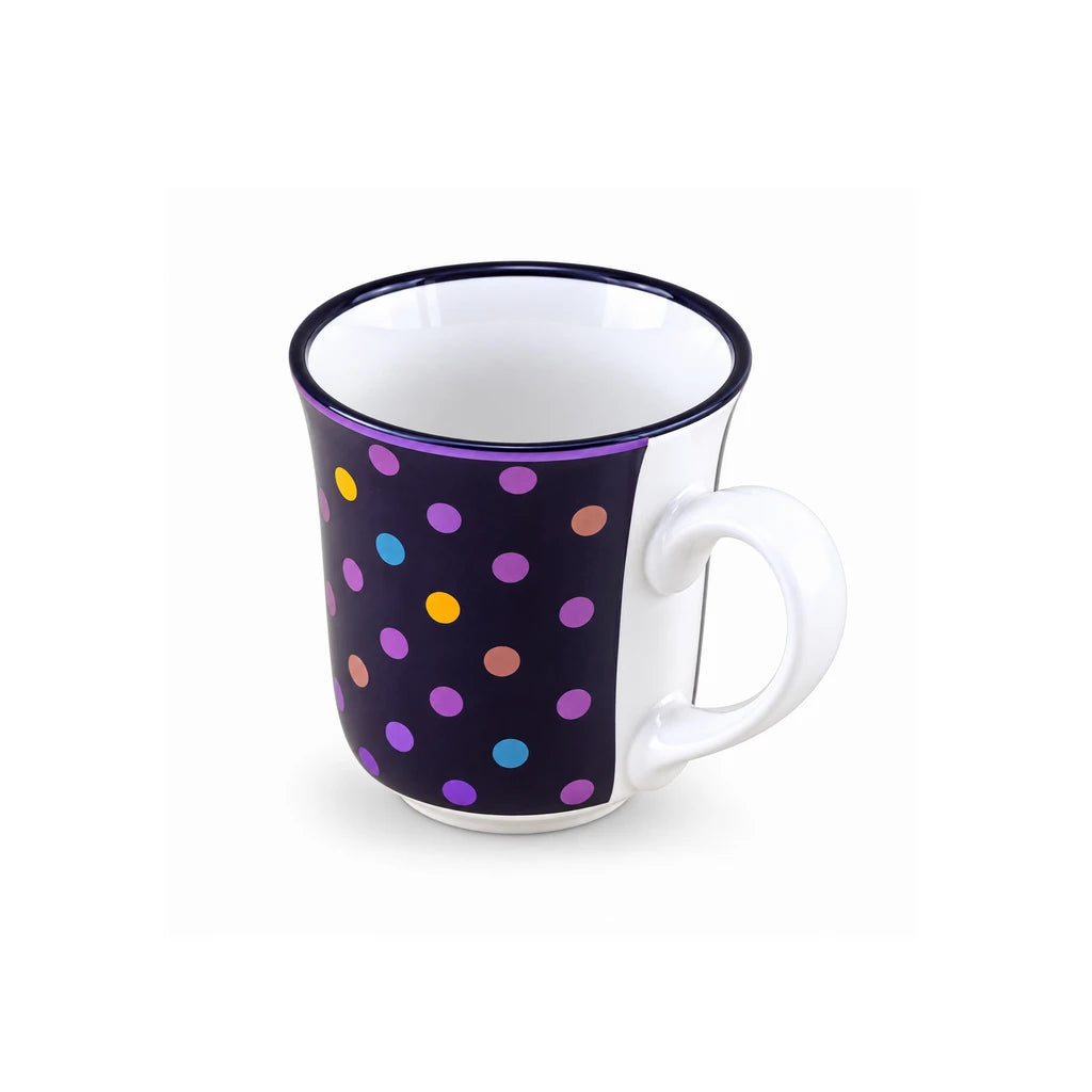 Heritage Porcelain Mug 250 ML | Small Polka Dot | Purple