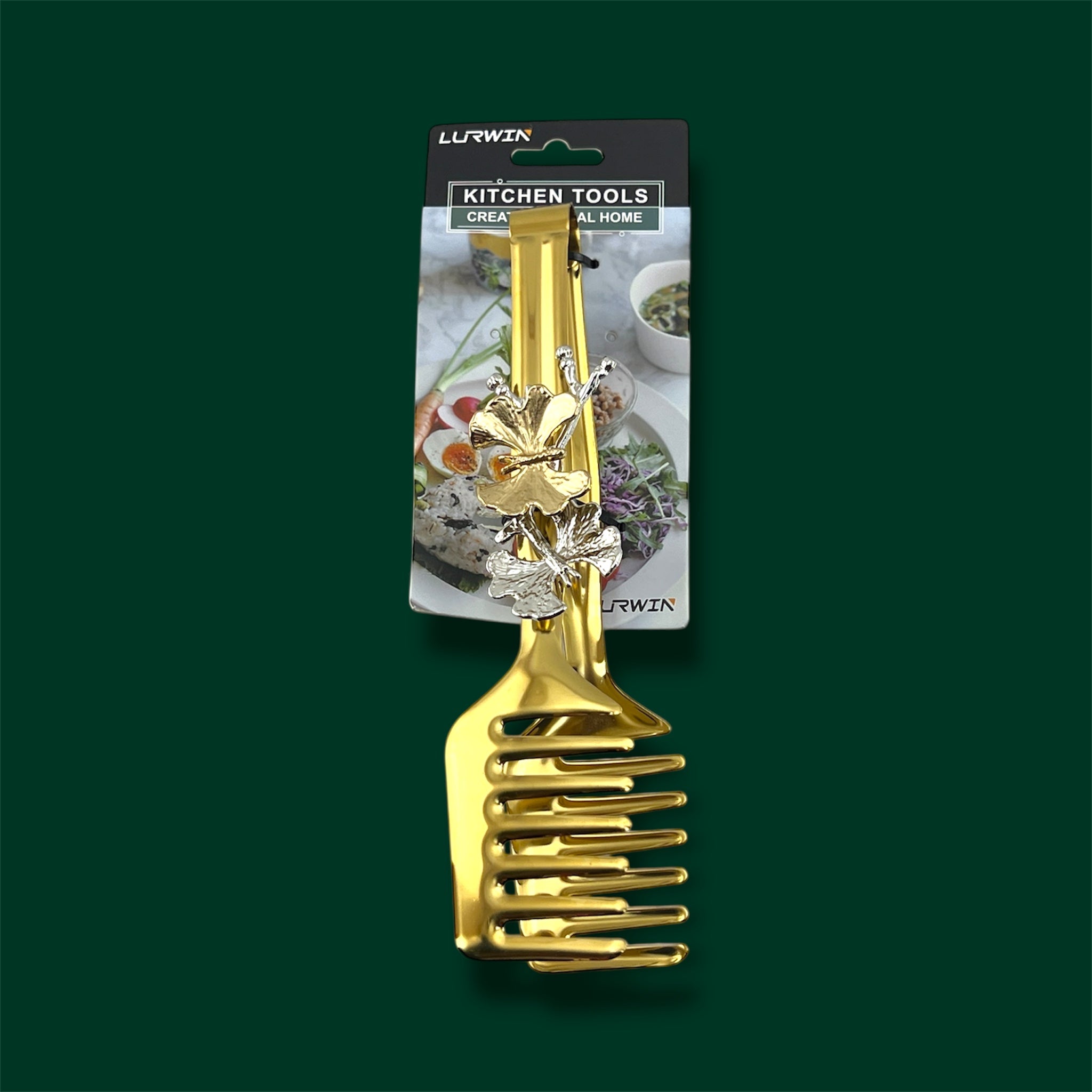 Lurwin Luxury Serving Tong Butterfly Design