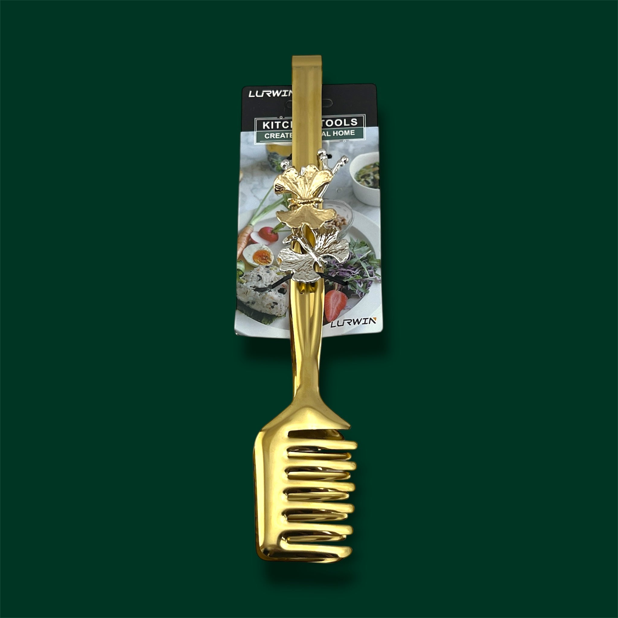 Lurwin Luxury Serving Tong Butterfly Design