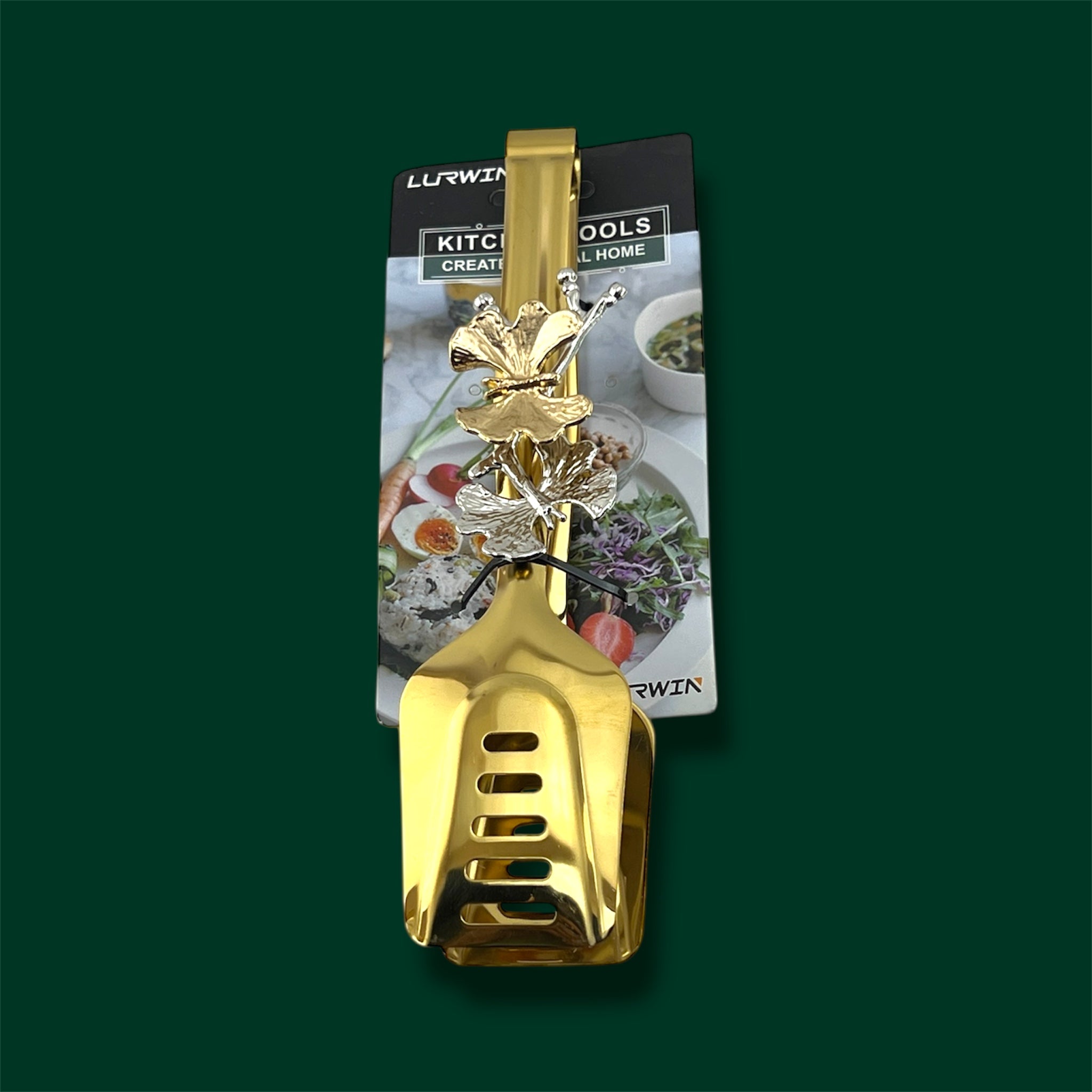 Lurwin Luxury Serving Tong Butterfly Design