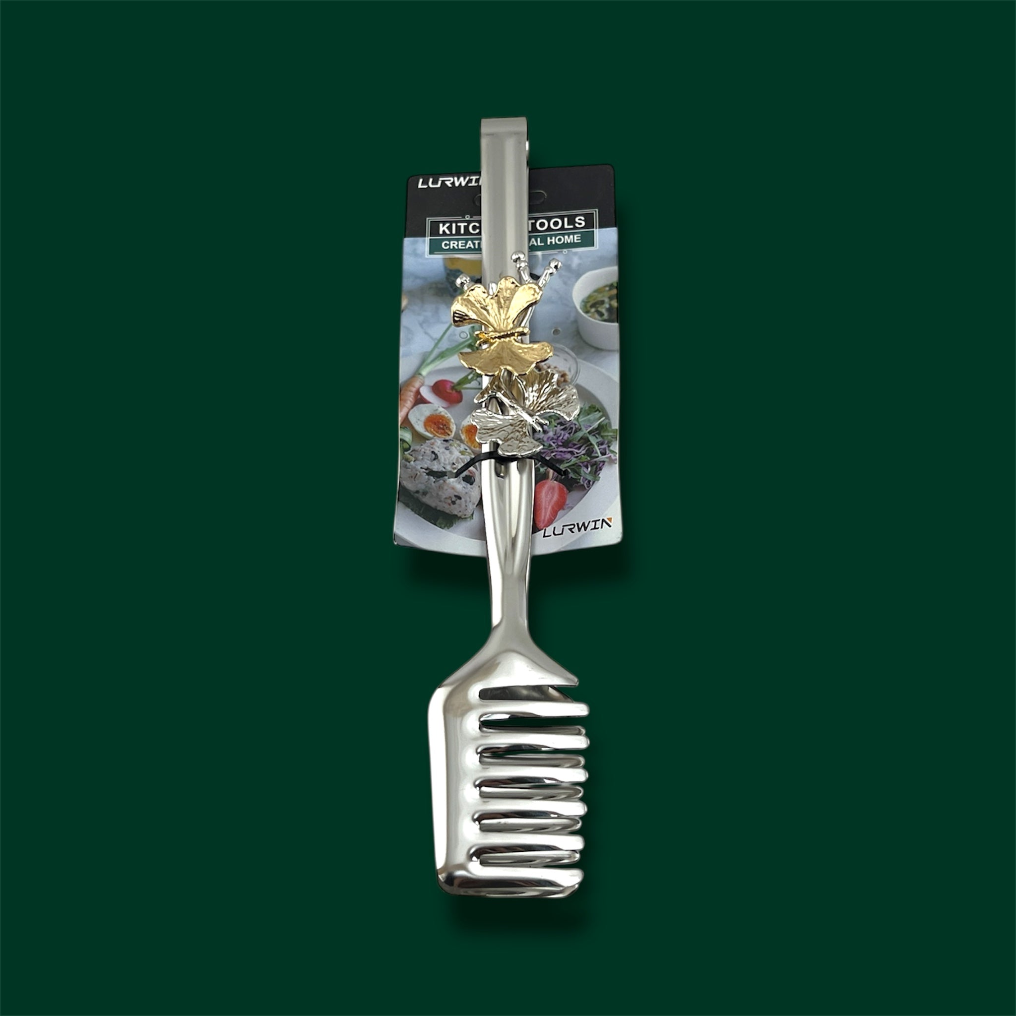 Lurwin Luxury Serving Tong Butterfly Design