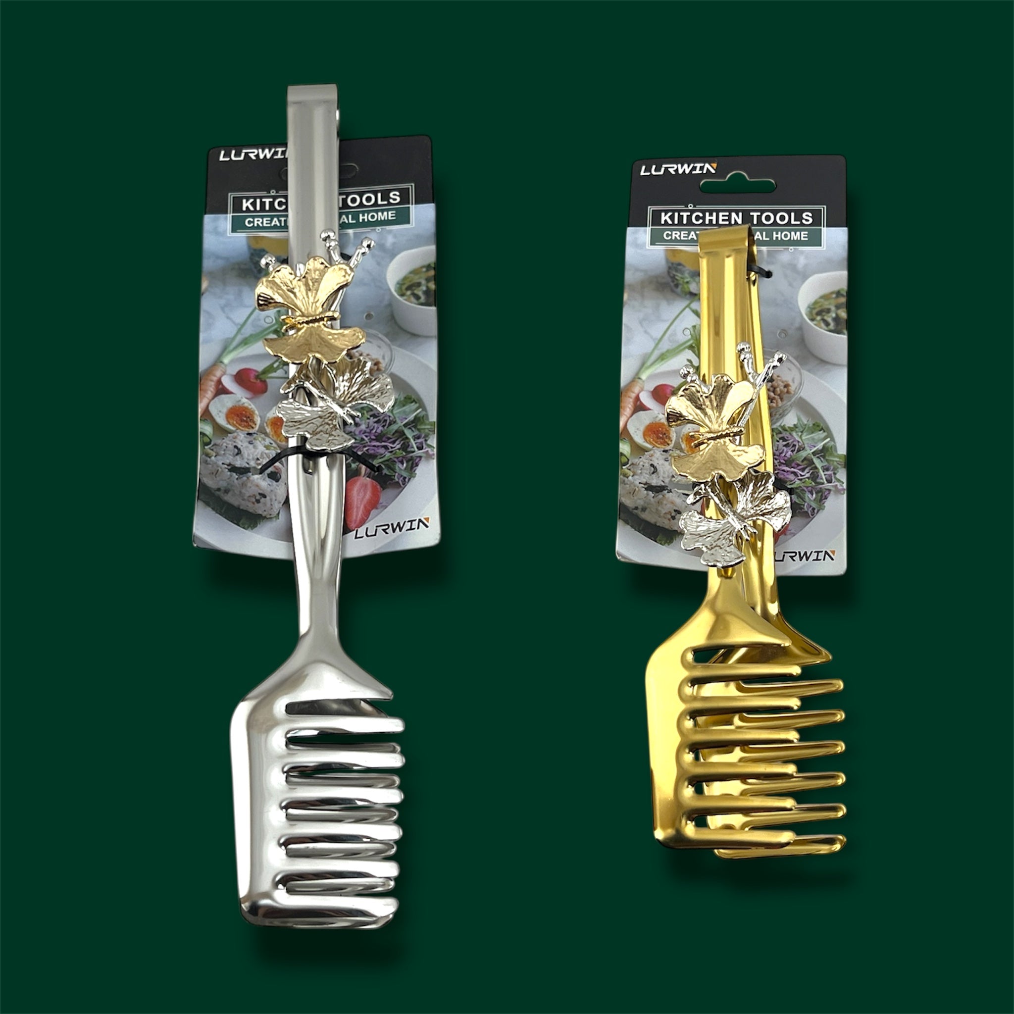Lurwin Luxury Serving Tong Butterfly Design
