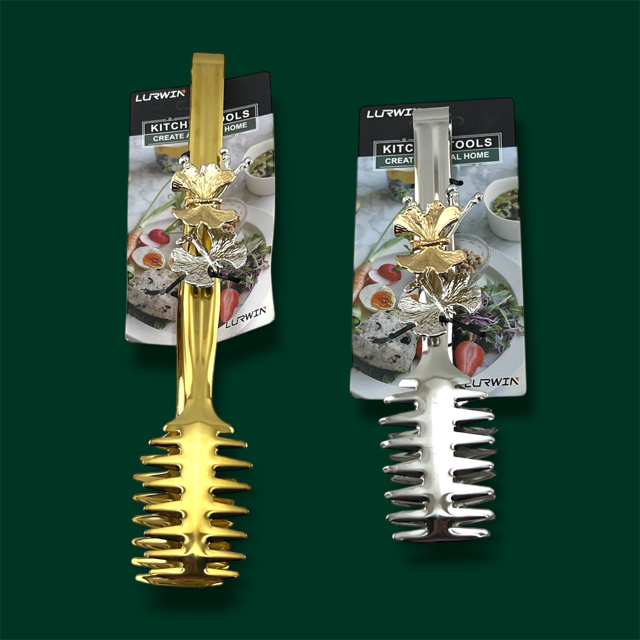 Lurwin Luxury Serving Tong Butterfly Design