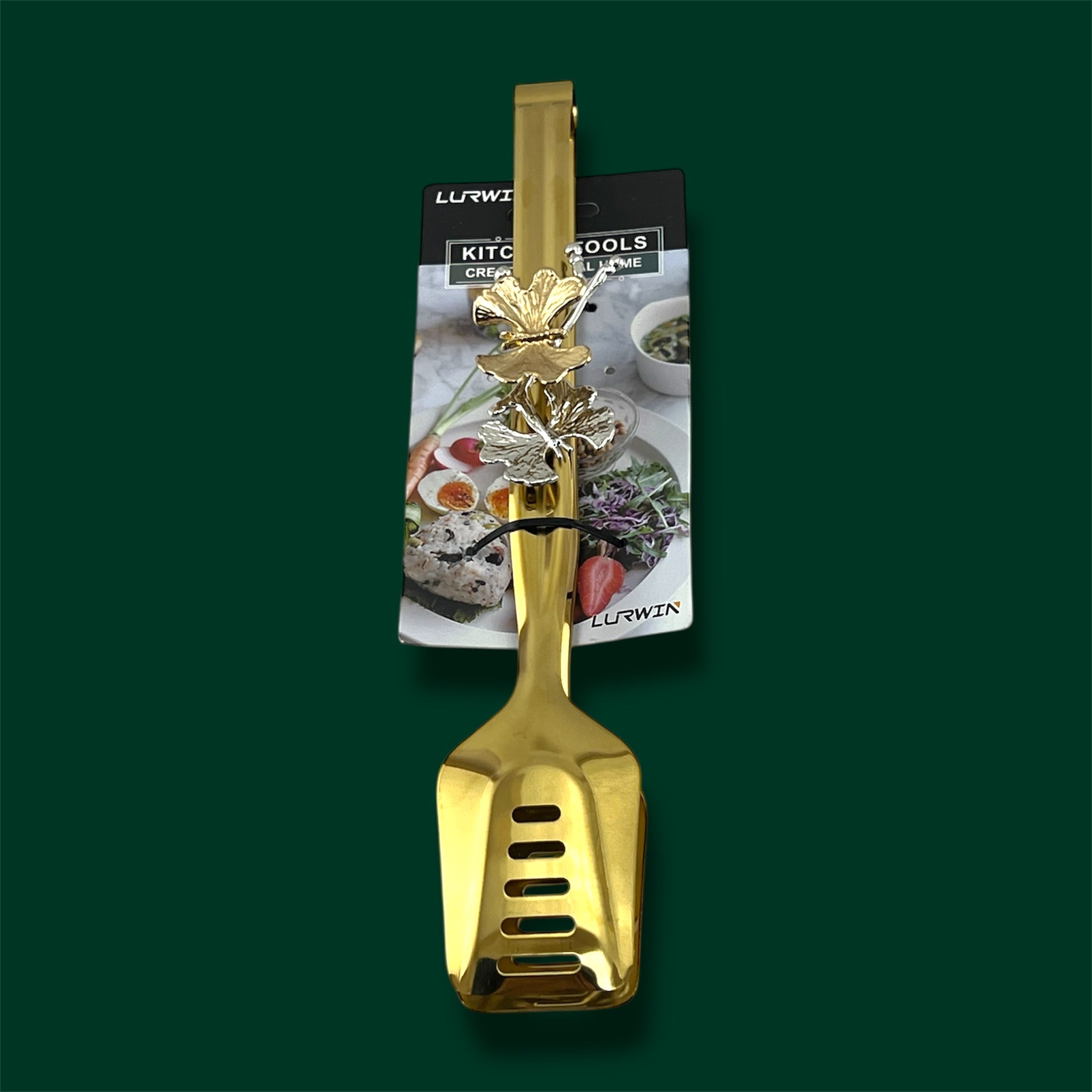 Lurwin Luxury Serving Tong Butterfly Design