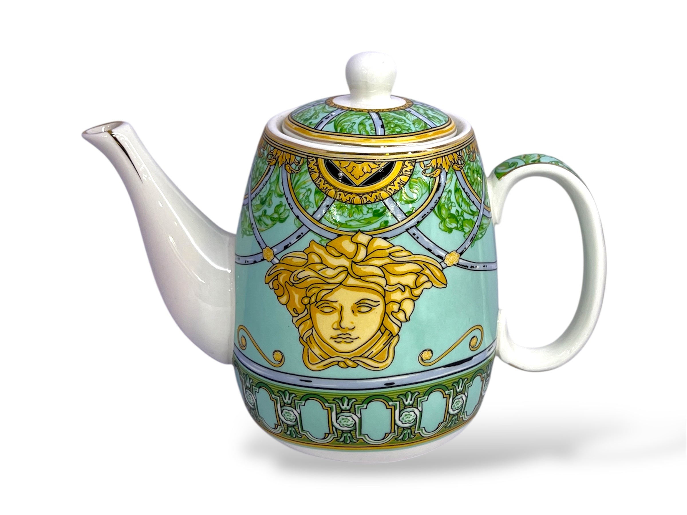 Versace 9-Piece Coffee Set Green