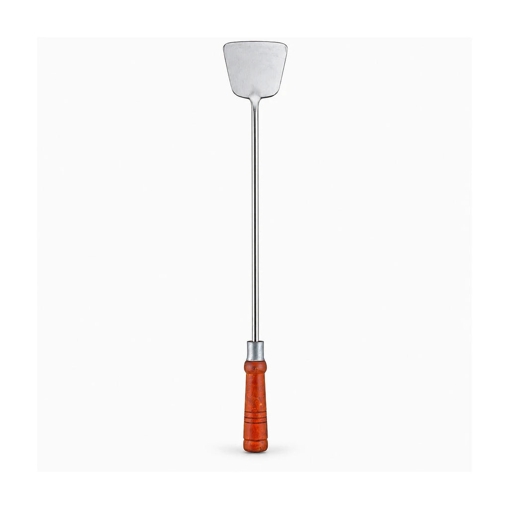 Stainless Steel Tawa Spatula (Khurpi) with Wooden Handle