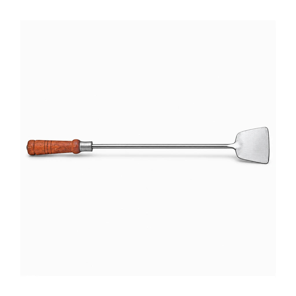 Stainless Steel Tawa Spatula (Khurpi) with Wooden Handle