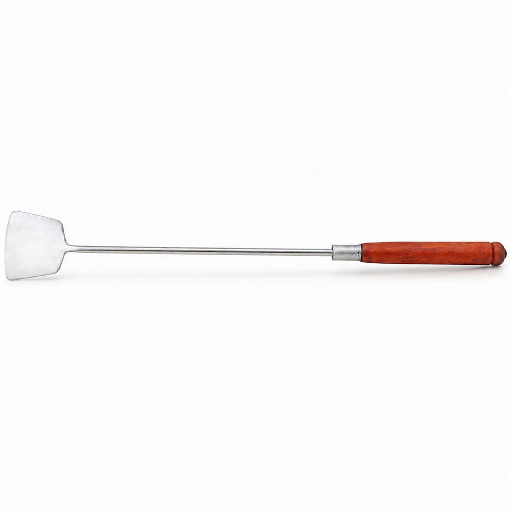 Stainless Steel Tawa Spatula (Khurpi) with Wooden Handle
