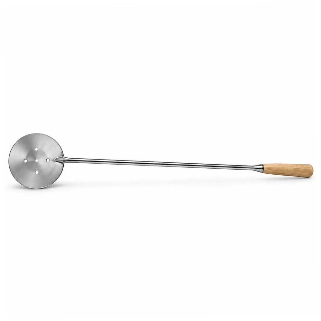 Stainless Steel Skimmer with Wooden Grip - 36 & 42 Inch