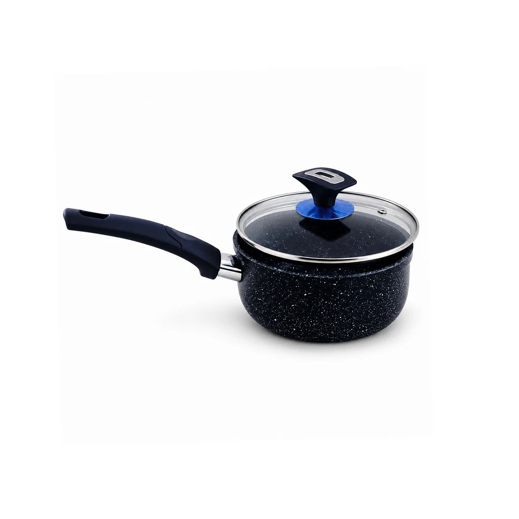 Prestige 18-Cm Induction Non-Stick Sauce Pan - Black