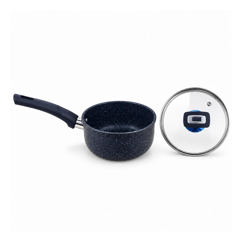 Prestige 18-Cm Induction Non-Stick Sauce Pan - Black