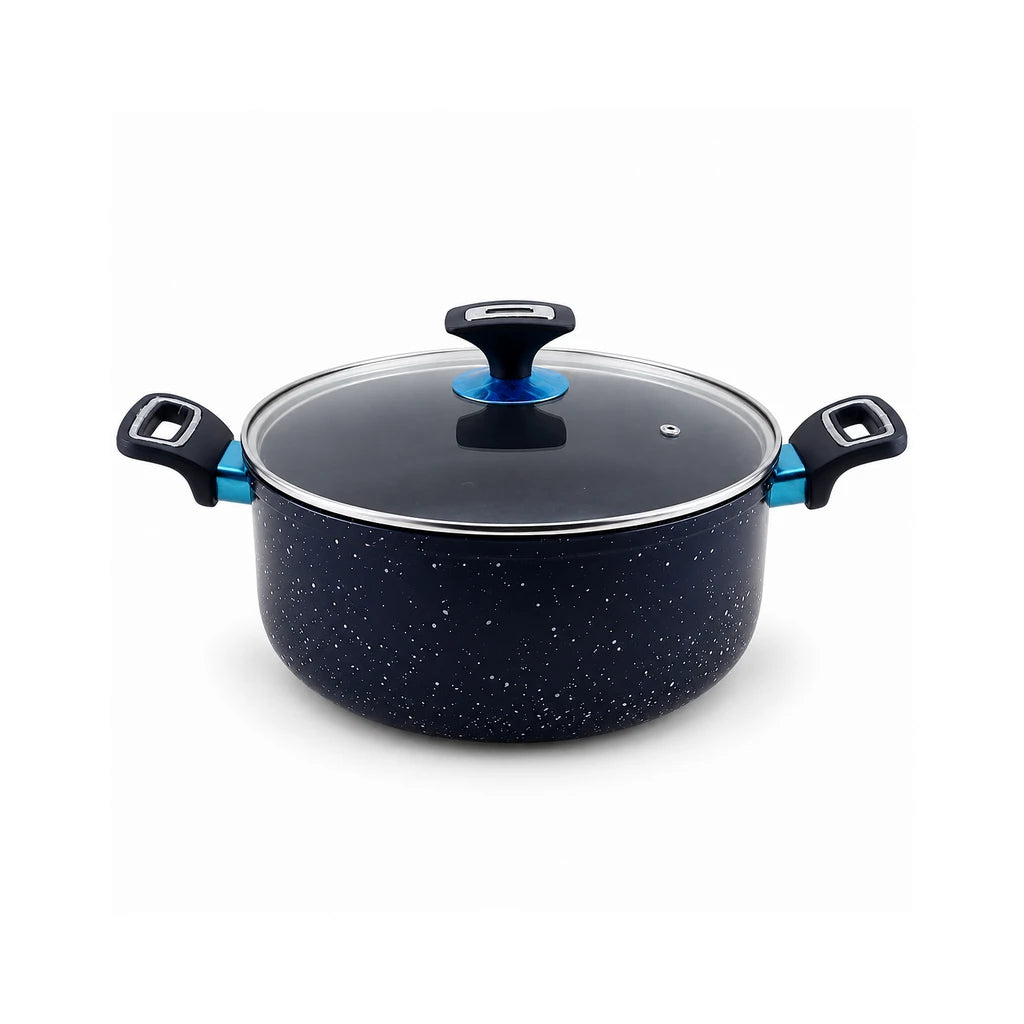 Prestige 28 cm Induction Non-Stick Cooking Pot - Black & Grey