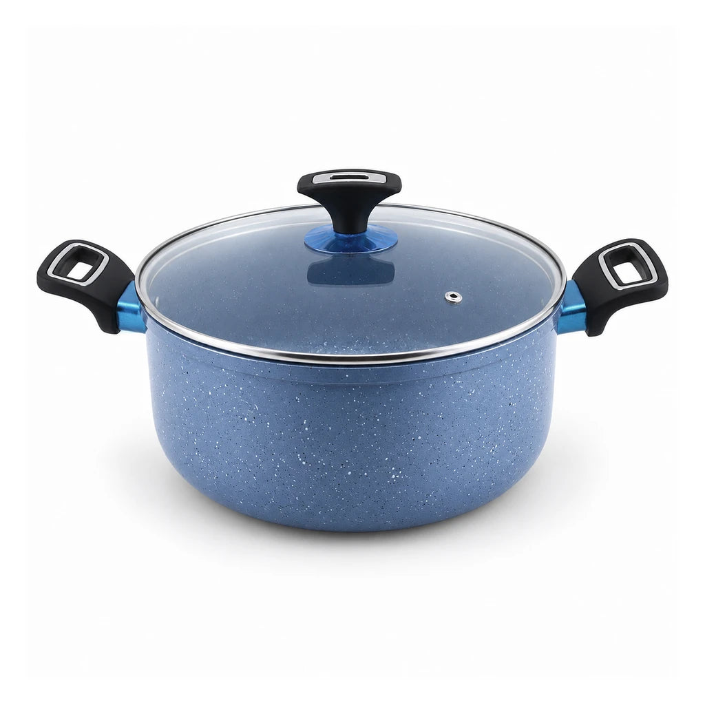 Prestige 28 cm Induction Non-Stick Cooking Pot - Black & Grey