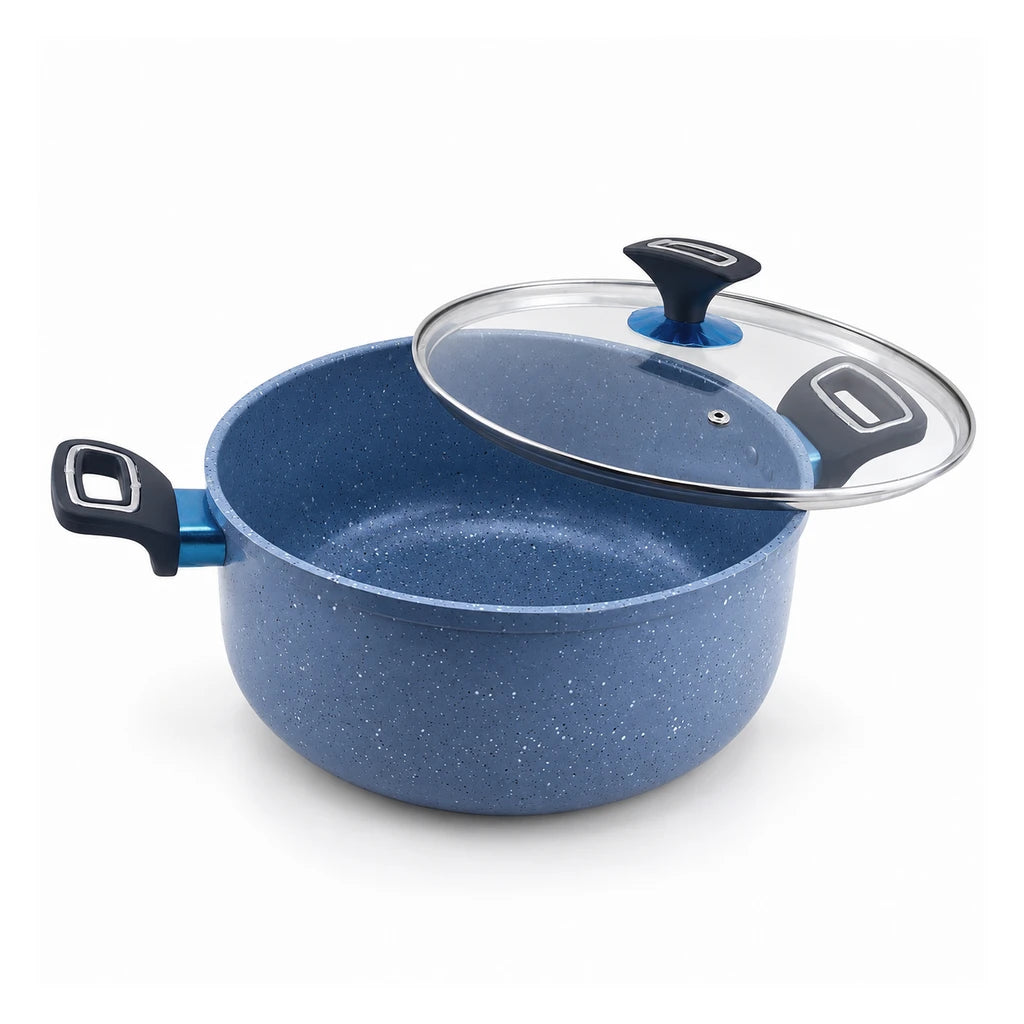 Prestige 28 cm Induction Non-Stick Cooking Pot - Black & Grey