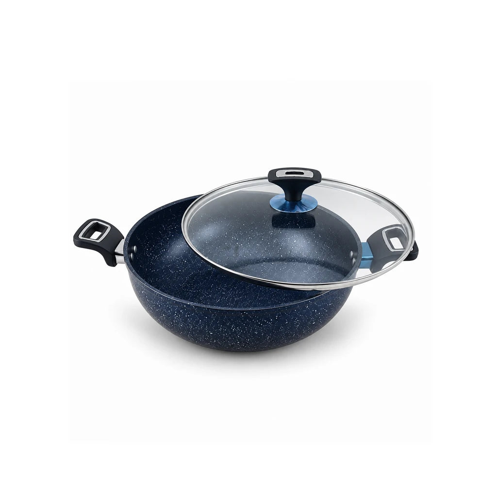 Prestige 30 cm Induction Non-Stick Wok - Black & Grey