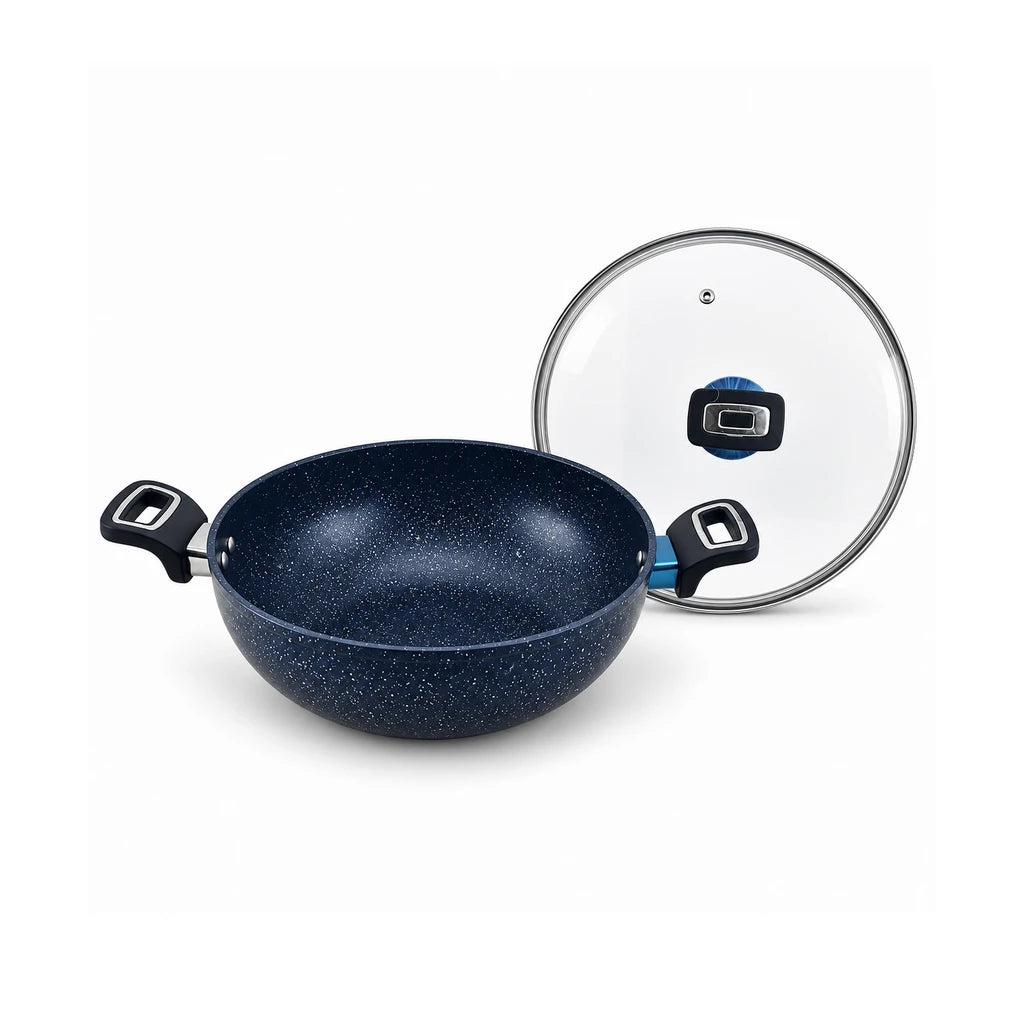 Prestige 30 cm Induction Non-Stick Wok - Black & Grey